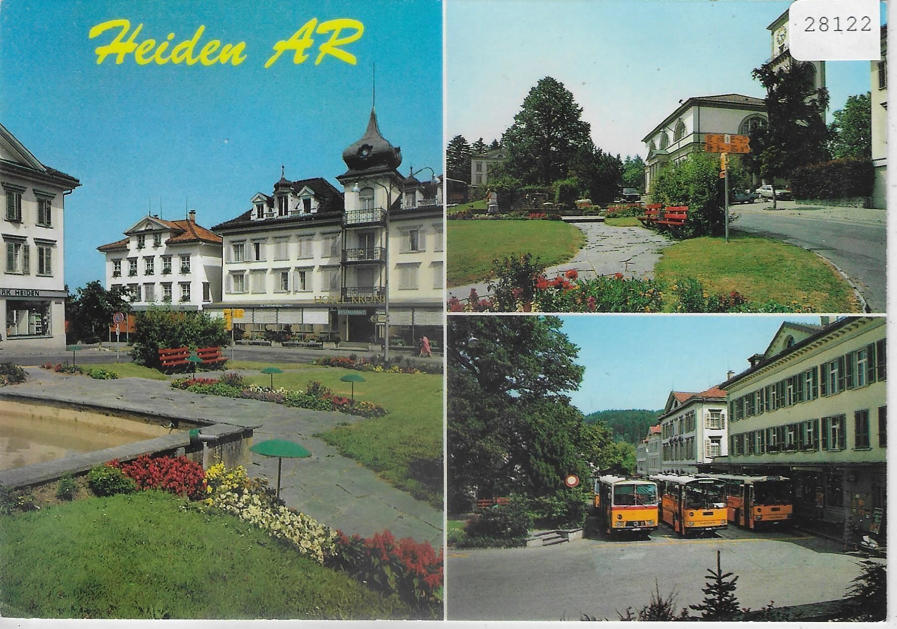 Cartoline postali: Heiden AR - Postautos – Usato da Ettingen venduto da Kartenplanet