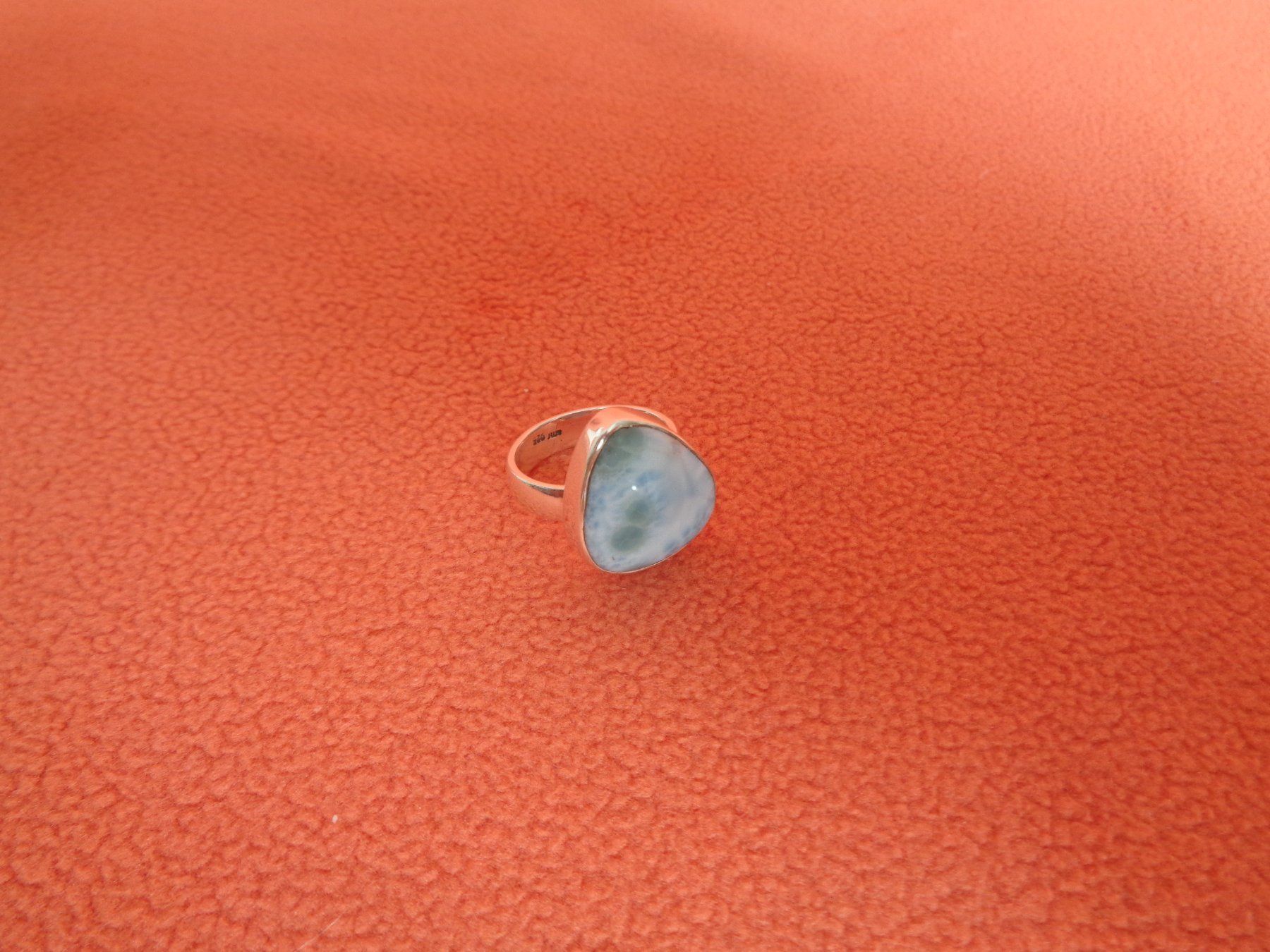 Anelli: Silberring mit Larimar - Sterling Silber 925 Grösse 51 – Nuovo (secondo la descrizione) da Chur venduto da omonia 4