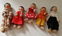 Biegepuppen set, 40-/50-er Vintage, Rarität