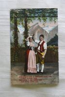 Appenzeller Sennenpaar, Tracht, am Seealpsee, Liedstrophe