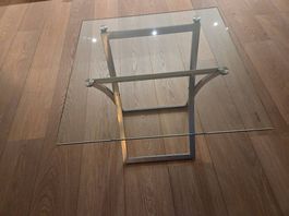 Beistelltisch gehärtetes Glas / Hochwertig /60x60x66