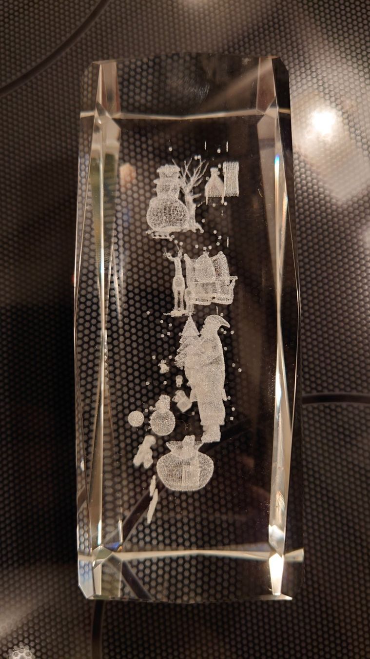 Alle Dekorationen: Glas-Lasergravur mit Weihnachtsmotiven – Gebraucht aus Zug von Hockey12 1