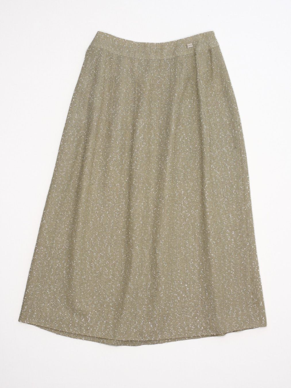 Chanel Gonne: Jupe Chanel Beige Dorée Texturée Laine Taille 40 – Usato da Fribourg venduto da re-fine 1