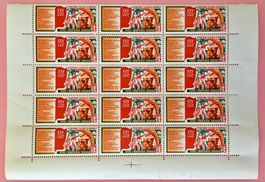 Briefmarken aus Sowjetunion Bogen Partei-Kongress Ungestempe