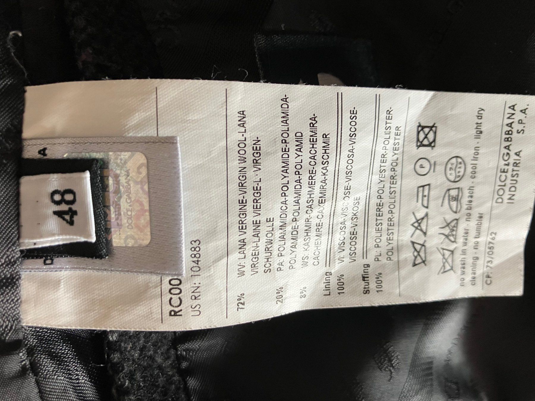 Dolce & Gabbana Cappotti: manteau d'hiver DOLCE & GABBANA – Usato da Fontenais venduto da Vava68 2