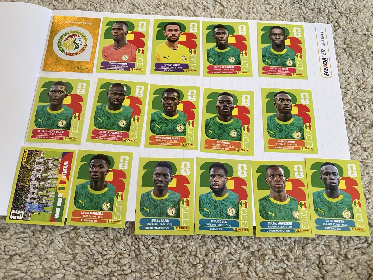 Panini Carte collezionabili: Panini WM 2026 Senegal – Nuovo (secondo la descrizione) da Arbon venduto da arminnnn