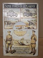 HM Army Metallplakat, Militaria Rarität! Vintage