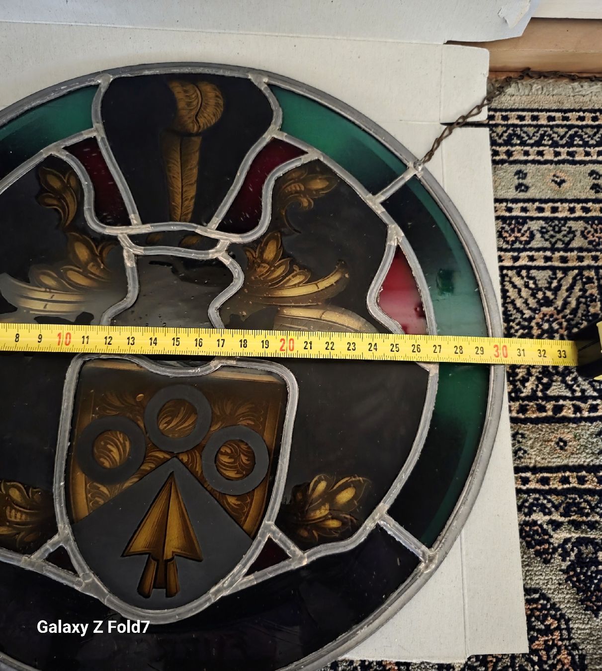 Altro in Antiquarato & Arte: Wunderschöne Glasmalerei Wappenscheibe, Durchmesser 30 cm – Usato da Basel venduto da Sschenker 2