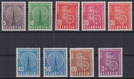 J80) Aemter UIT, Satz 1 - 9, postfrisch, sehe Scan