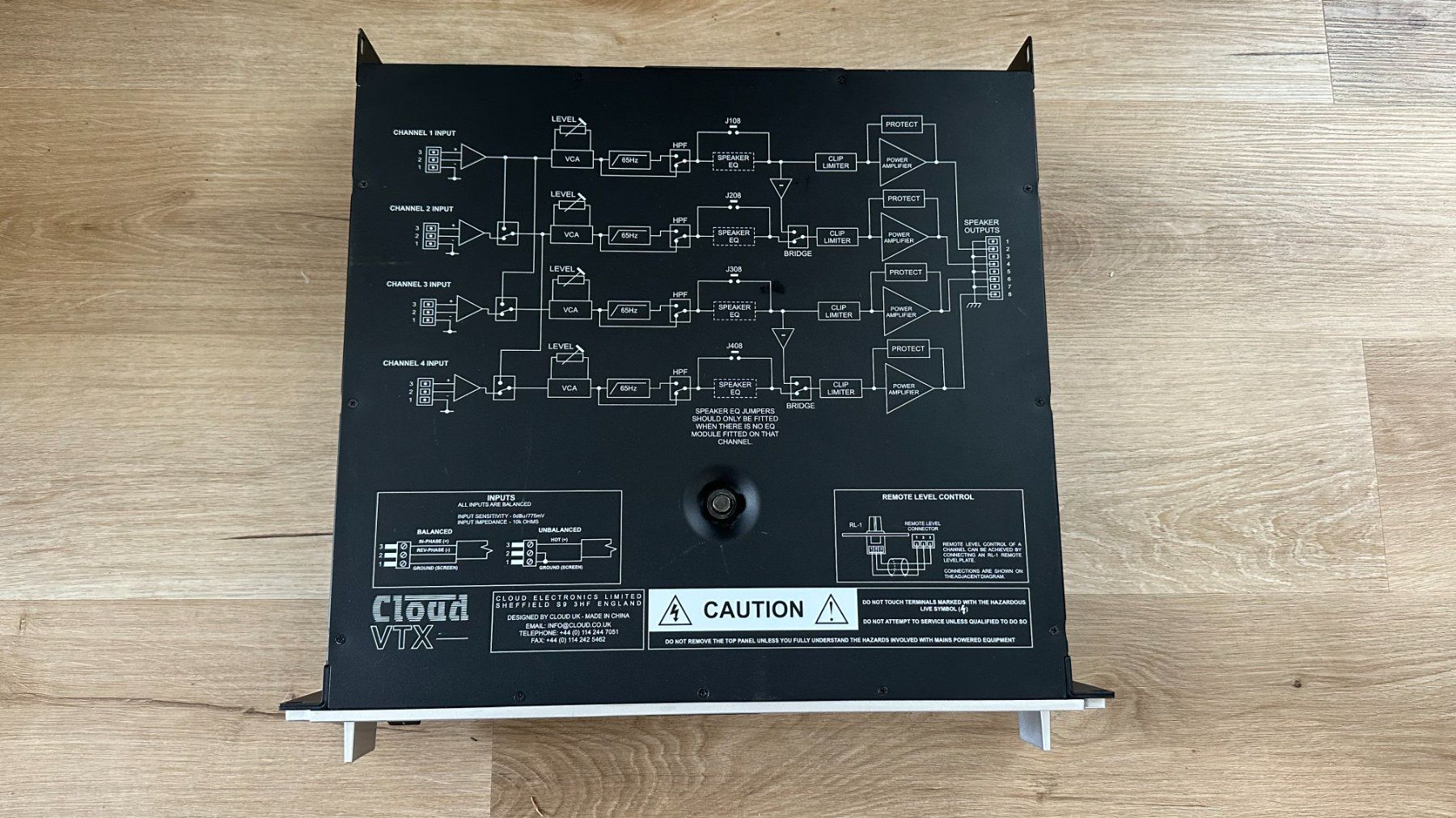 Amplificateurs: Cloud VTX 4120 4-Kanal Endstufe 19" Rack – D'occasion à Azmoos par ARMANDO2002 1