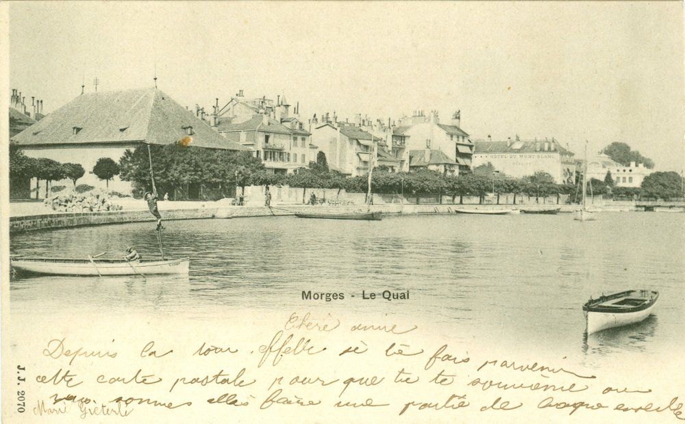 Cartoline postali: Morges - Le Quai – Usato da Chavornay venduto da SupraSenna