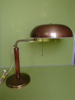 seltene Ausführung Alfred Müller Schreibtischlampe Holz