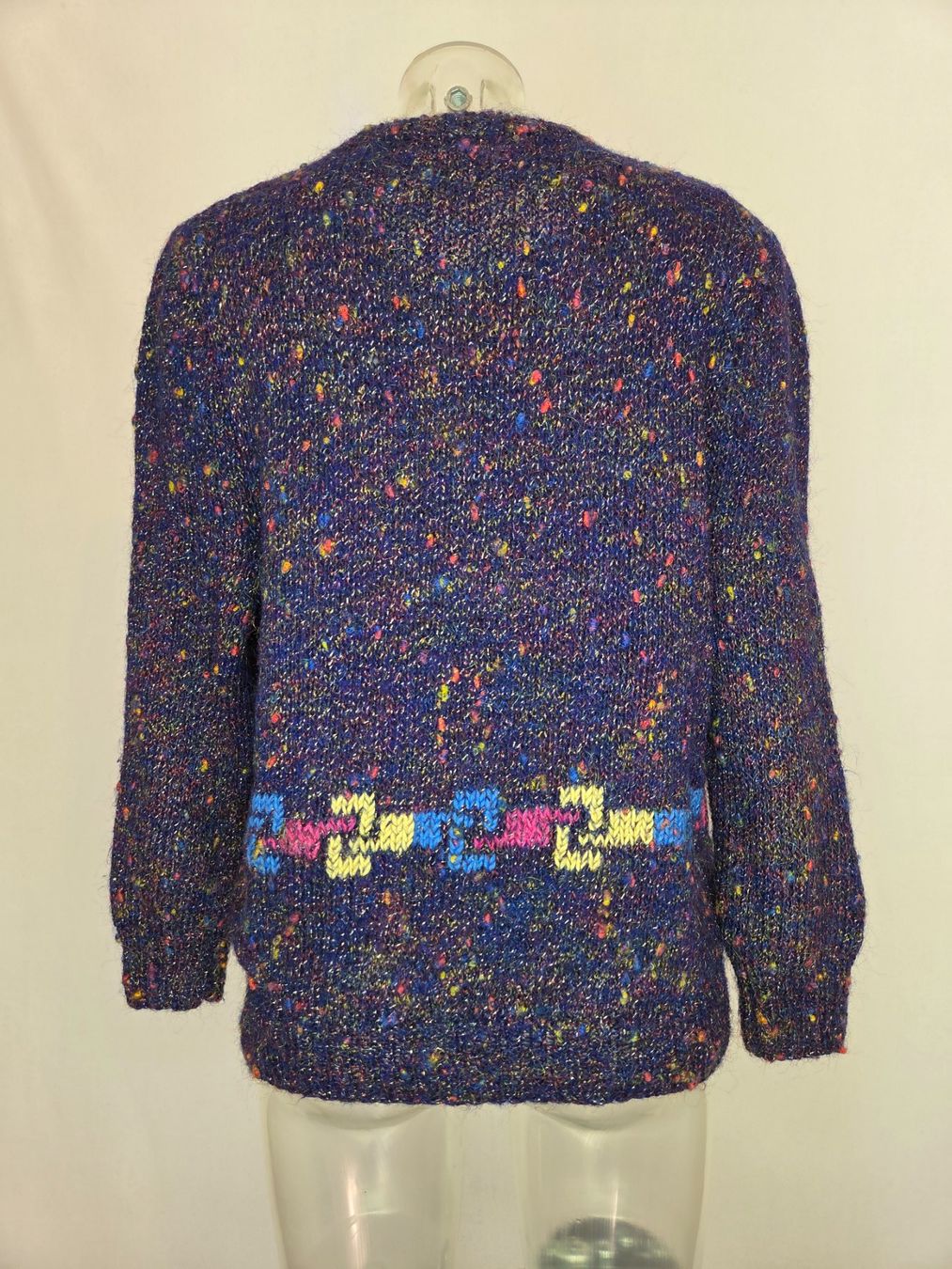 Maglioni & Felpe: Strickpullover mit Glitzerfäden & Knöpfen - S-M – Usato da Bern venduto da -Aniko- 2