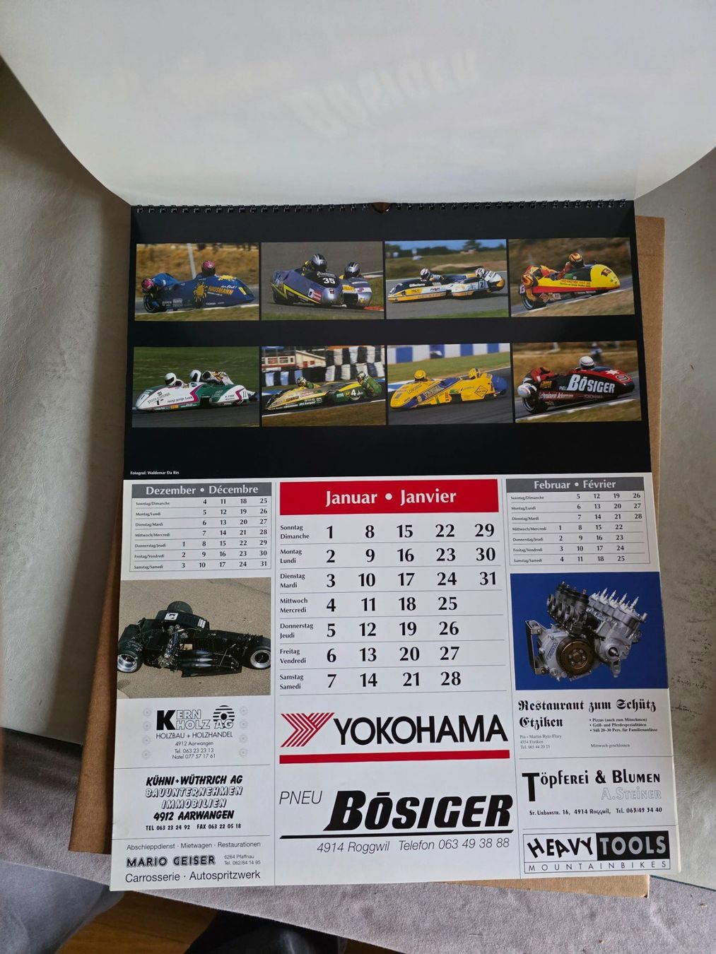 Calendari: Bösiger Töff Motorrad Kalender 1995 – Nuovo e nell'imballaggio originale da Walterswil BE venduto da Lonitti 3