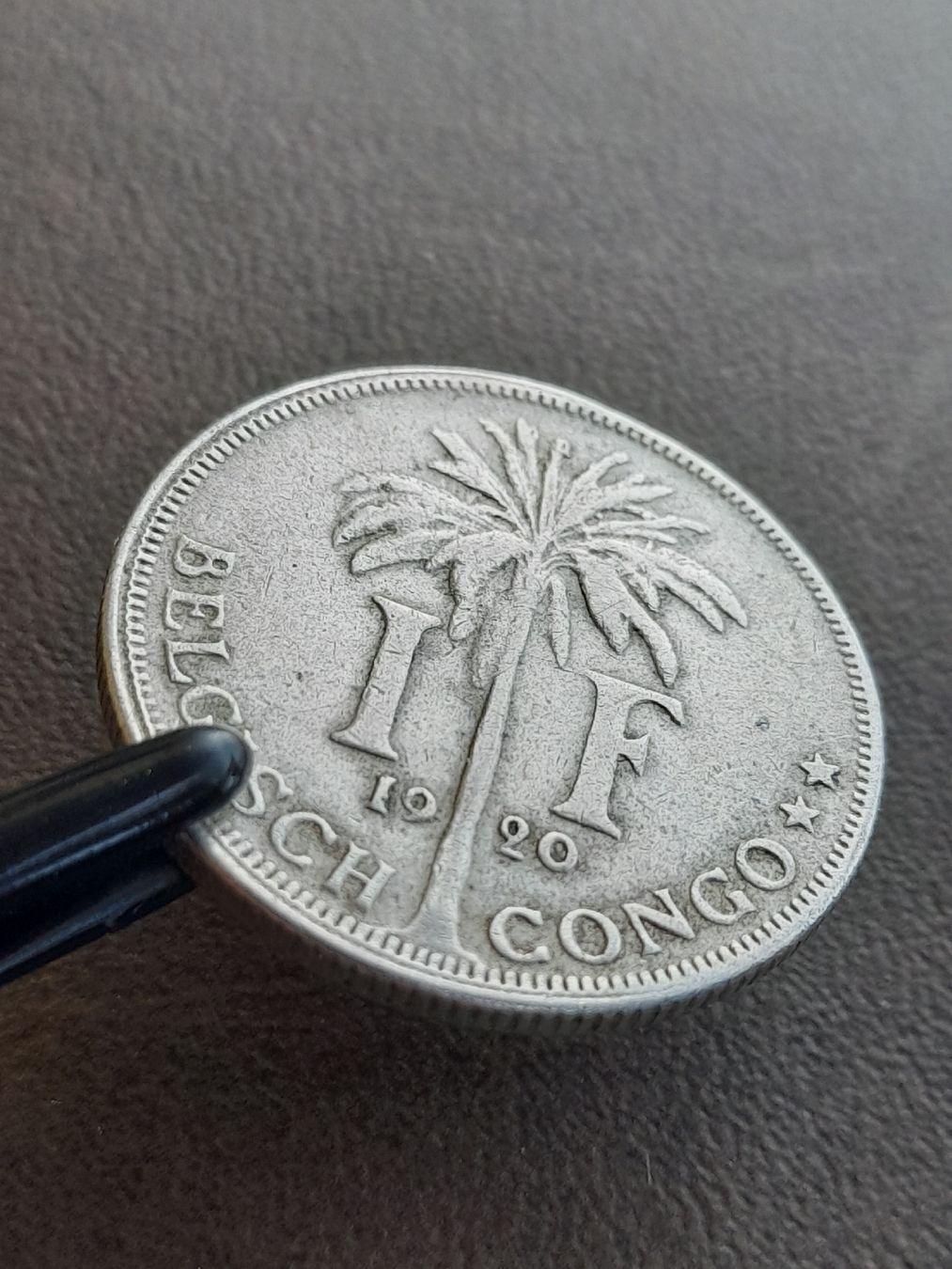 Alle Münzen: 1 FRANC 1922 CONGO BELGE / BELGISCH – Gebraucht aus Basel von Basel_20 3