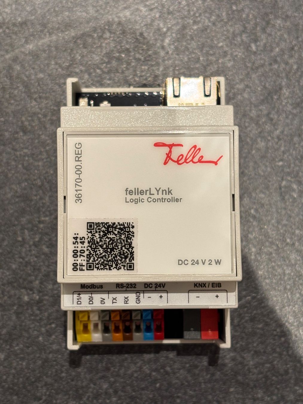 Feller Componenti elettronici: fellerLynk Logic Controller DC 24V 2W 36170-00.REG – Usato da Schänis venduto da 2cv6 2