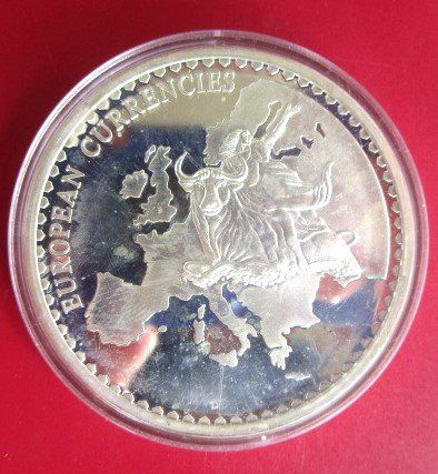 Medaillen: Geld Europa - Frankreich  - 50 mm versilbert – Neu und originalverpackt aus Luzern von Horoskop1 3