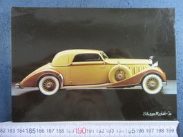 GROSS-AK 17x12cm AUTO OLDTIMER AK HINTEN KLEBERABRISS