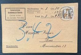 SCHWEIZERISCHE KRANKENKASSE HELVETIA 1913