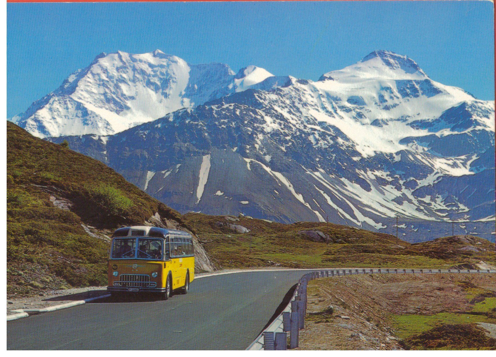 Cartoline postali: SIMPLONPASS - VS - UNTERWEGS MIT POSTAUTO – Nuovo (secondo la descrizione) da Montebelluna / TV venduto da Album2do