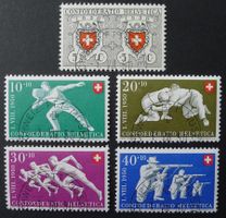 PP 1950, Serie B46-B50 Halbmondstempel, Postmuseum BERN