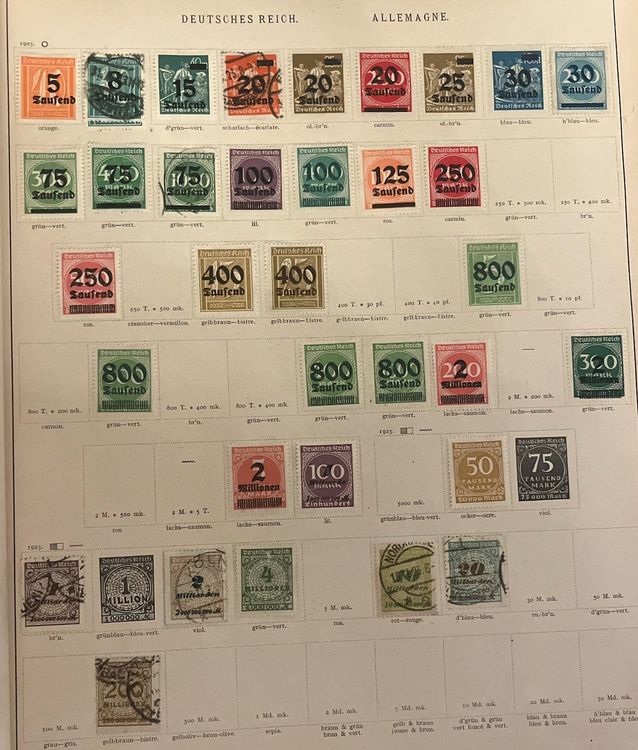 Collection De 39510 Timbres Anciens Des Etats Allemands (1850-1872) - En 2 Albums - Qualité Variée (neufs Oblitérés)