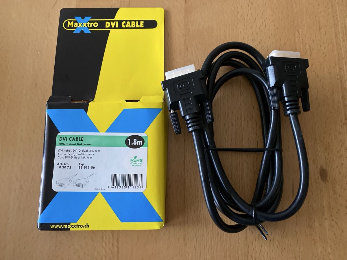 Cavi: DVI Kabel neu – Nuovo (secondo la descrizione) da Mülligen venduto da Flockenstiel