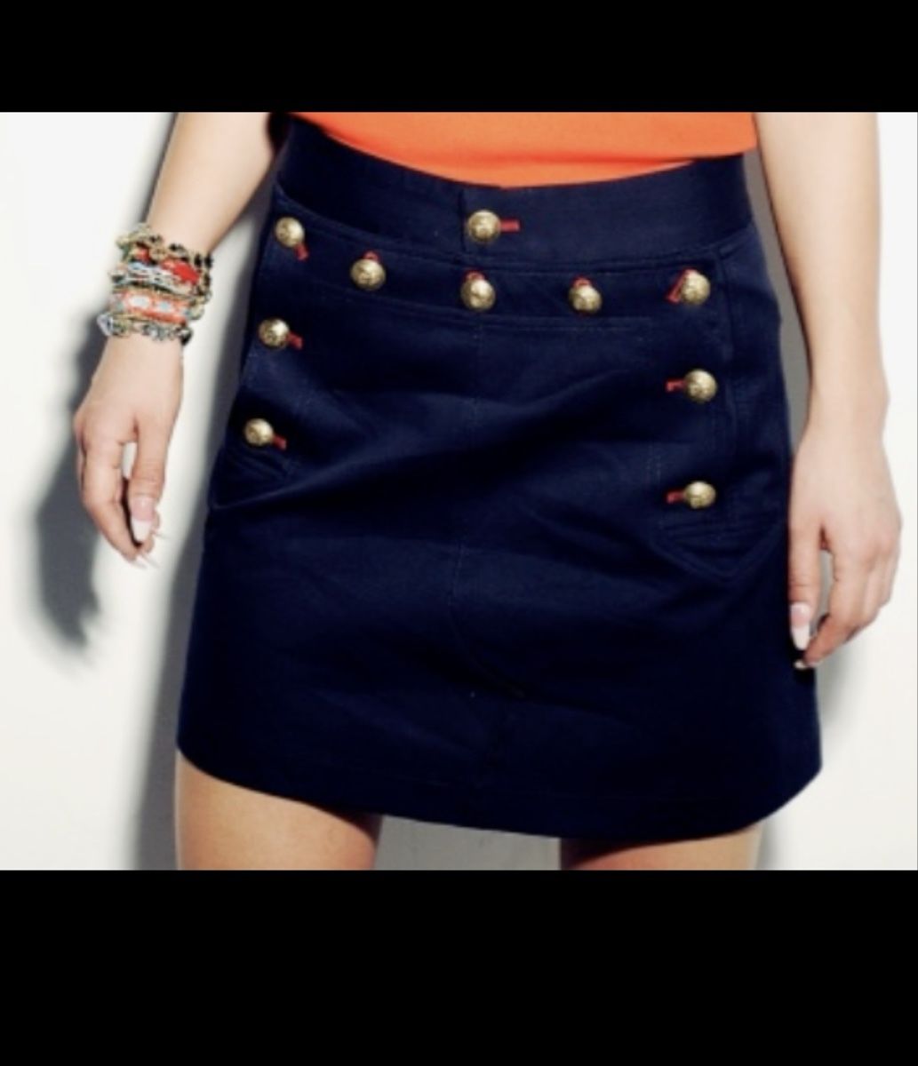 Gonne: Navy Sailor mini skirt IT38 EUXS Vintage – Usato da Zürich venduto da Grimes9 2