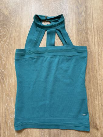 Top maille Stretch turquoise Morgan, t.38/M