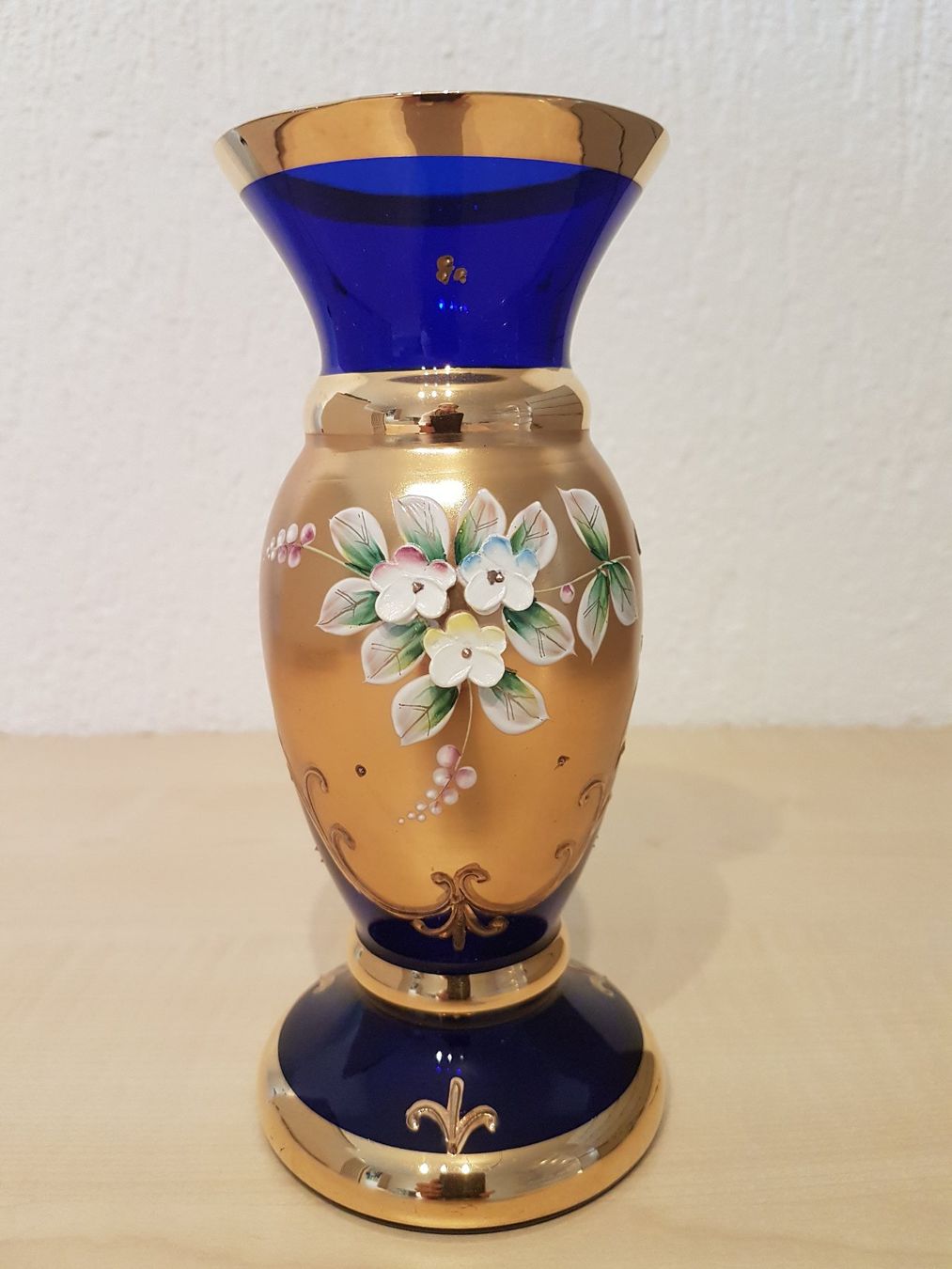 Murano Vasen & Gefässe: Murano Vase - Vaso 3 fuochi blu – Gebraucht aus Villnachern von OnkelTom007