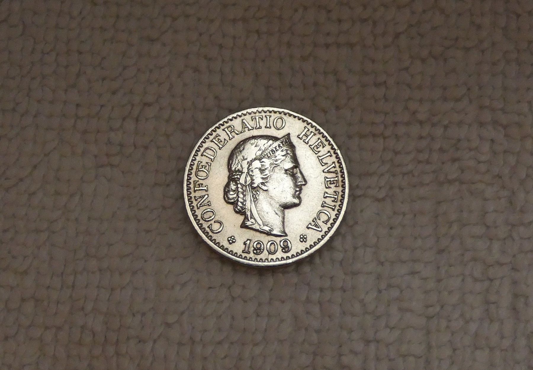 Tutti le monete: 10 centimes/rappen 1909 – Usato da Nyon venduto da Ilmi09