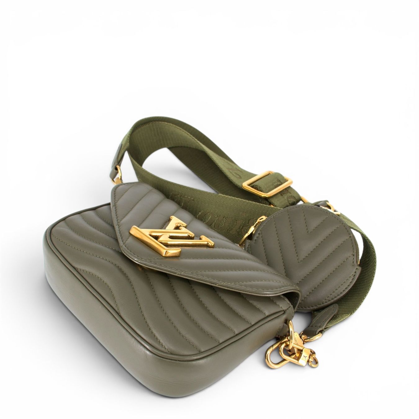 Louis Vuitton Borse da donna: Louis Vuitton New Wave Multi-Pochette khaki – Usato da Binningen venduto da Designerlabels 6