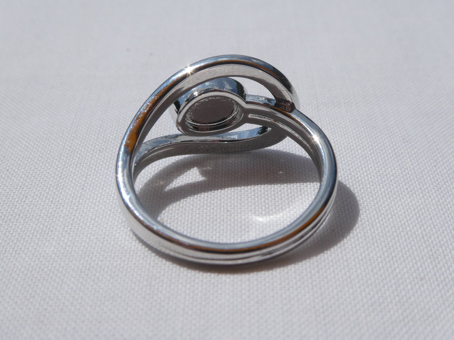 Ringe: Silberfarbener Ring mit synth. Türkis, Gr. 58/59  / NEU – Neu (gemäss Beschreibung) aus Gattikon von kaandooh 4