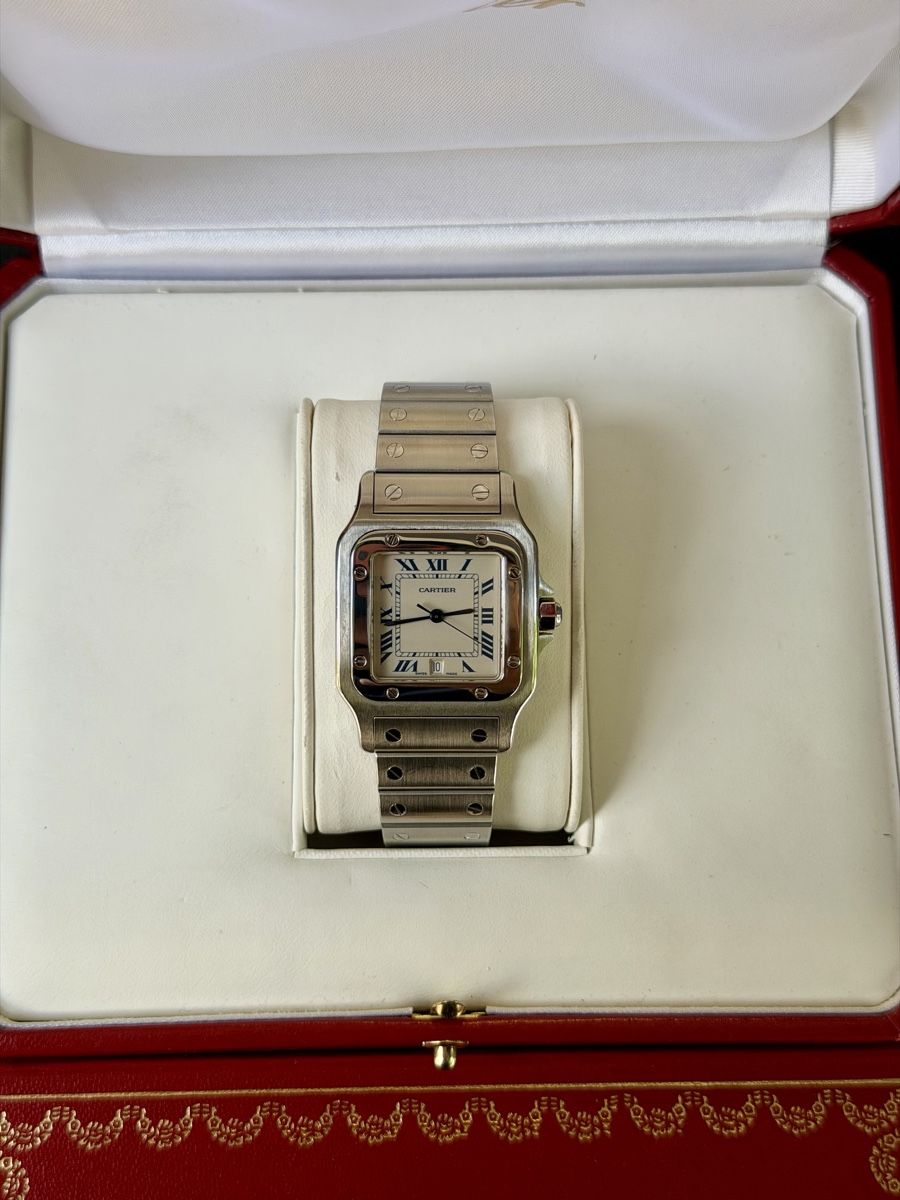 Cartier Orologi: Cartier Santos Galbée Quarz Fullset – Usato da Winterthur venduto da YSCHU