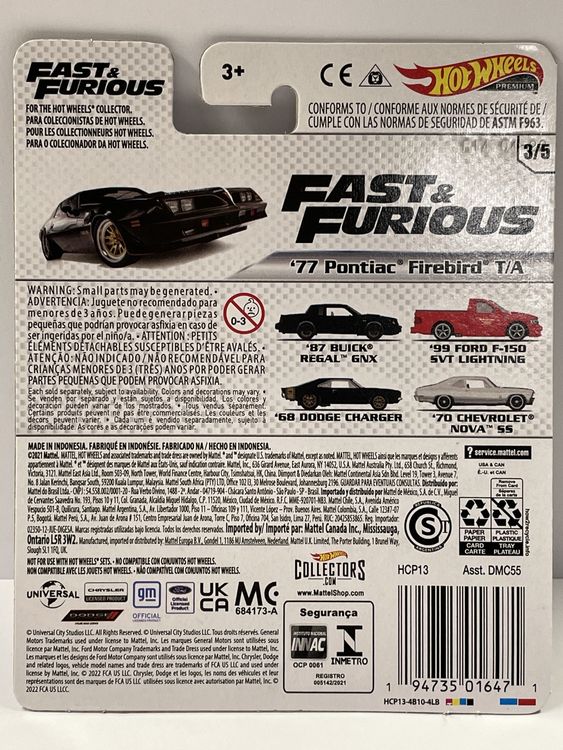 Hot Wheels Premium Fast And Furious 77 Pontiac Firebird Ta Kaufen Auf Ricardo 8234