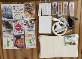 Nintendo Wii Konsole Set mit 9 Spielen und Zubehör