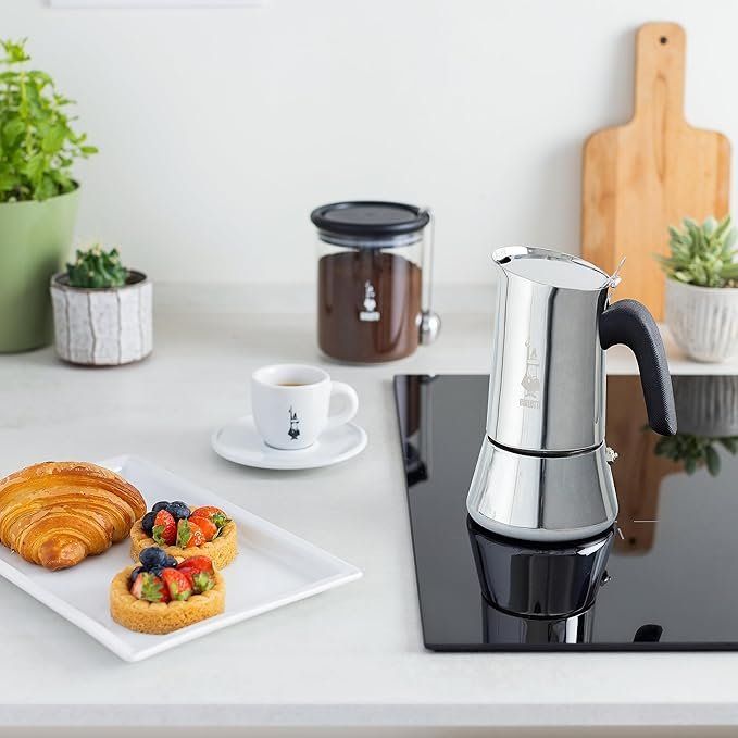 Bialetti Macchine per caffè & Macchine per espresso: Bialetti - New Venus Induction,4 Tassen, Silber – Nuovo e nell'imballaggio originale da Oberentfelden venduto da abz_l7vm 4