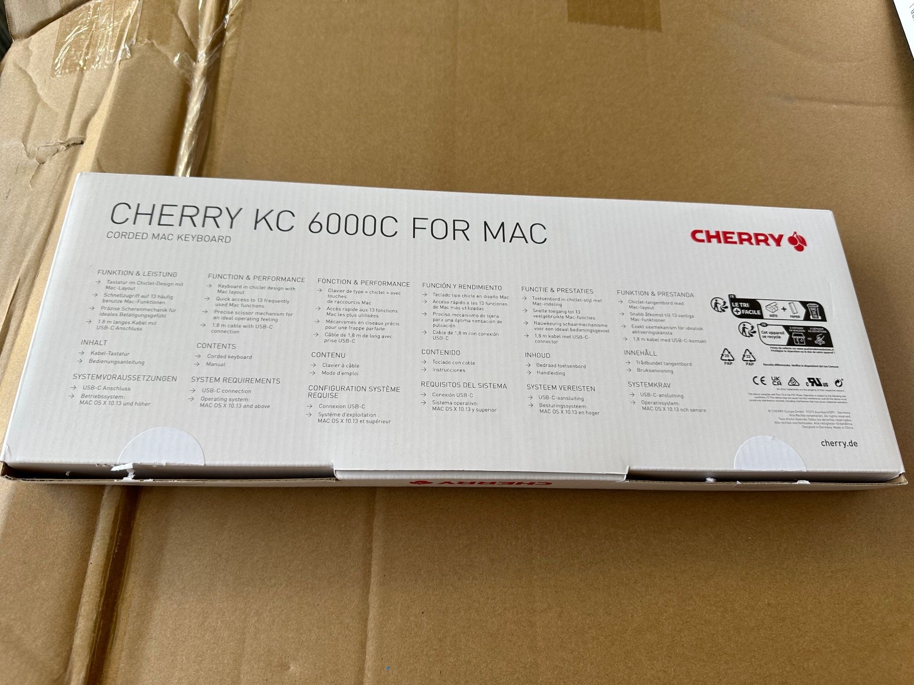 Tastaturen: neue Cherry KC 6000C For MAC -Tastatur – Neu und originalverpackt aus Necker von liq24 5
