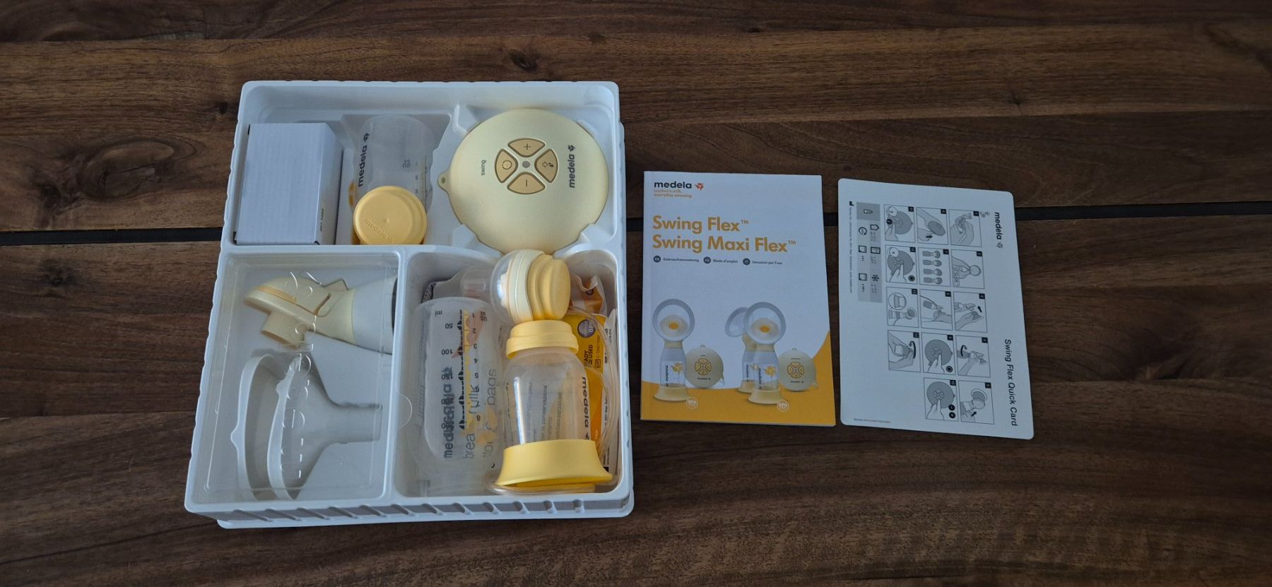 Medela Accessori per l’allattamento: Medela Swing Flex Doppelmilchpumpe – Nuovo (secondo la descrizione) da Rotkreuz venduto da Carbone_Bijou-Shop 1