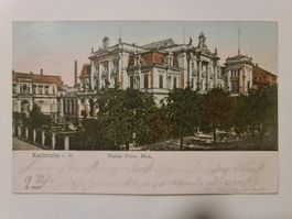 Alte Ansichtskarte 1904 Karlsruhe Palast Prinz Max 225
