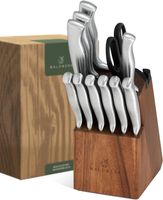 Küchenmesser 11tlg Set Holz Messerset Messerblock Edelstahl