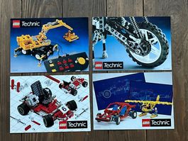 Vier Lego Technic Prospekte 1987/88/90/91