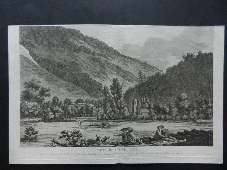 Stiche: Vue de Saint Paul Arbedo – Gebraucht aus Risch von Rischli15