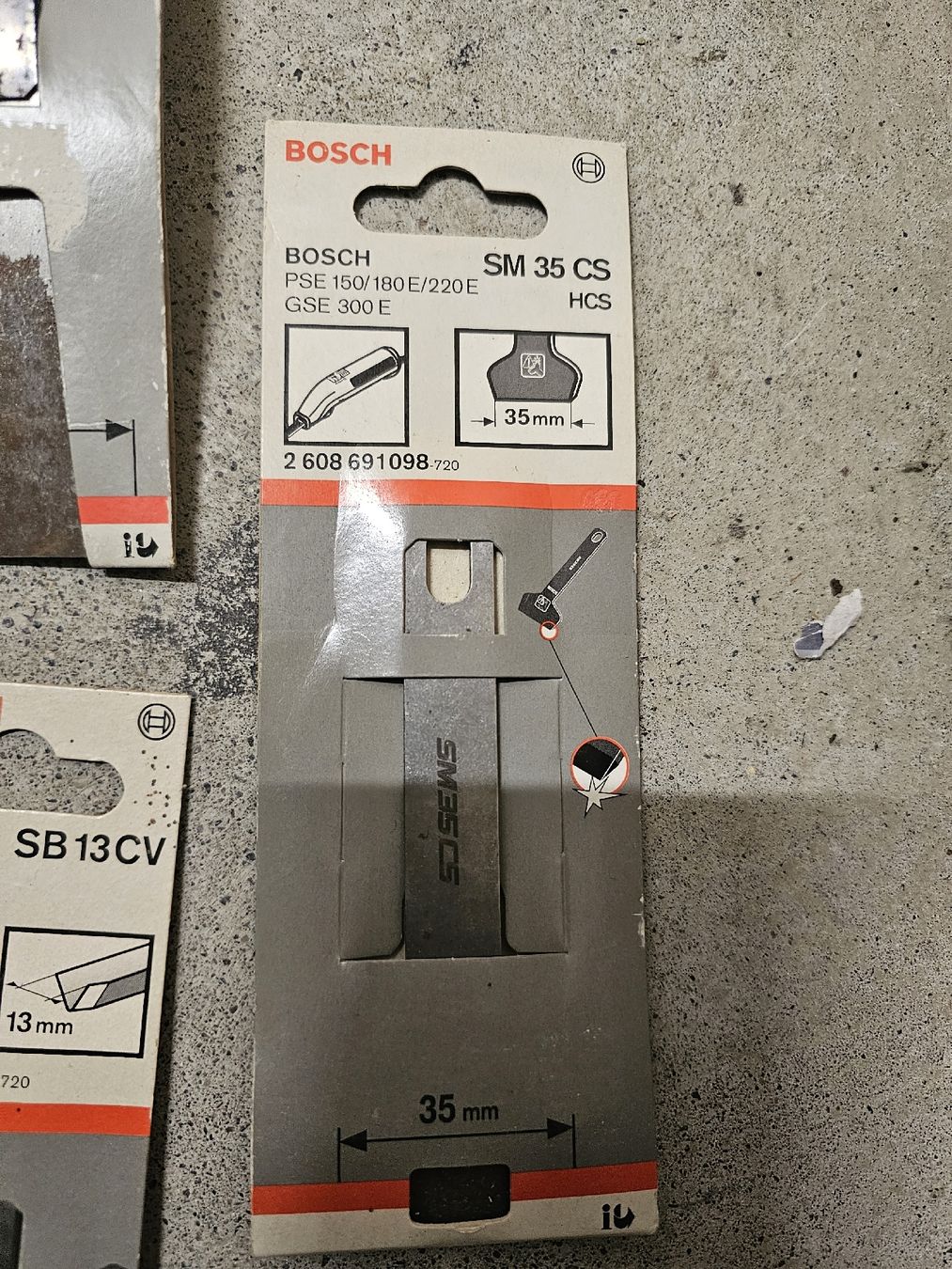 Bosch Tutti gli attrezzi: BOSCH SM 35 CS HCS 35mm Schaber Neu – Nuovo e nell'imballaggio originale da Zürich venduto da -iwan- 4