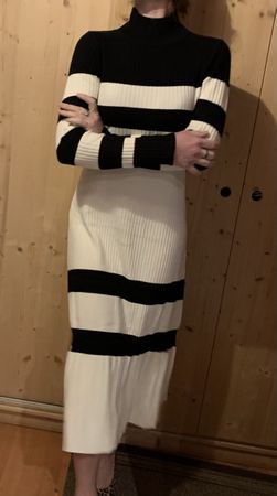 Chic Abito Lungo di viscosa-tg M/L-nuovo
