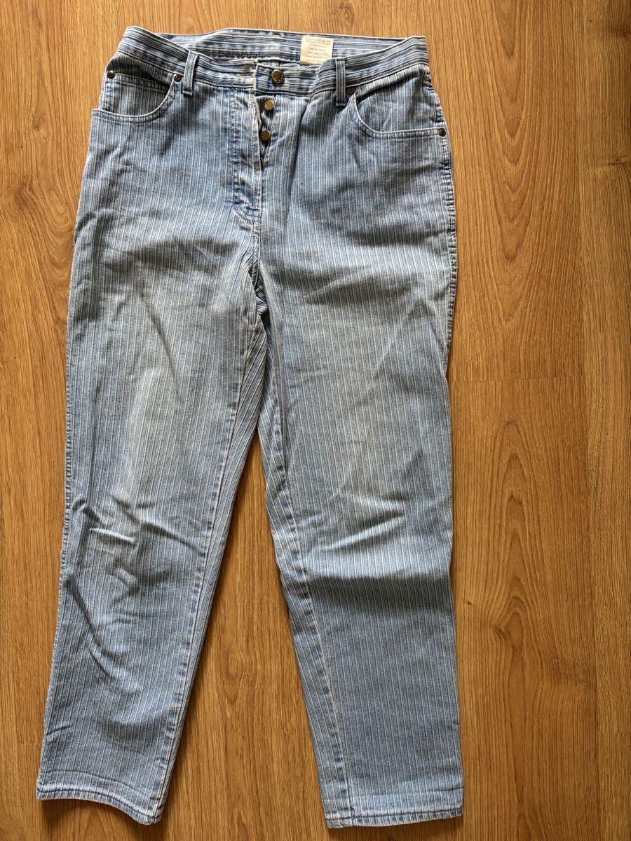 Jeans: Gestreifte Jeans, Gr. 38, – Nuovo (secondo la descrizione) da Solothurn venduto da amelie.br