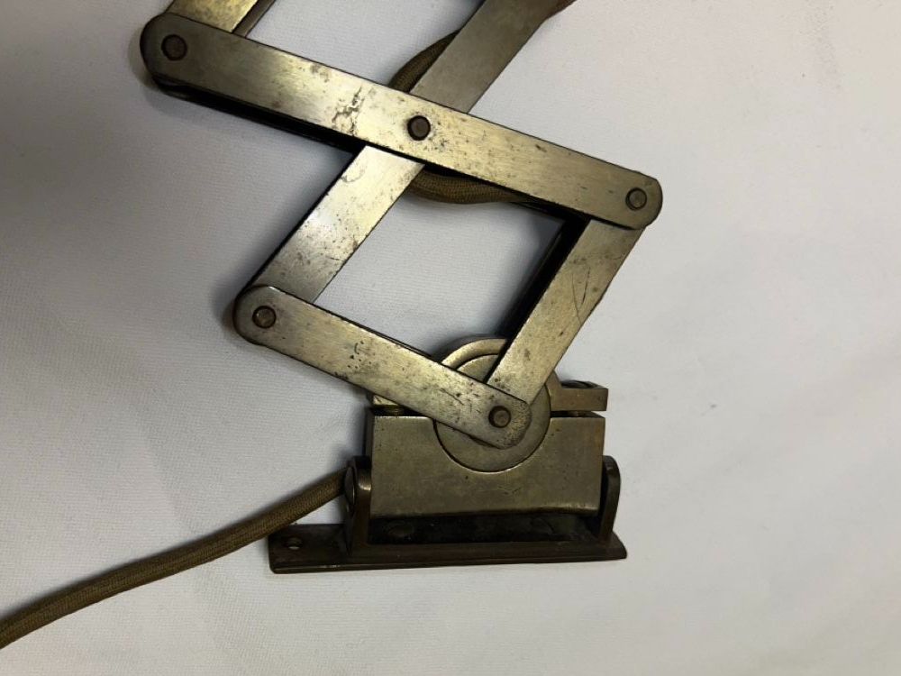 Amba Lampade: Amba Scherenlampe Messing vintage Industrielampe Top! – Usato da Reinach BL venduto da Dahoo 4