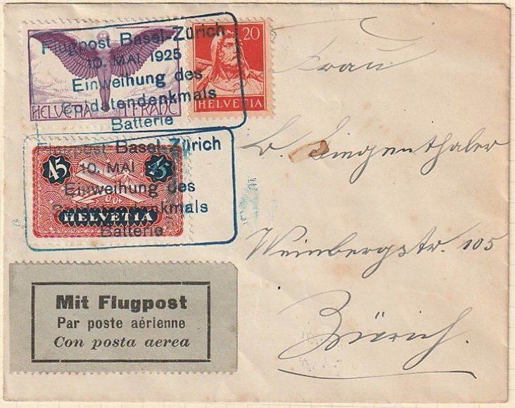 Tutti i francobolli: Einweihung Wehrmännerdenkmal Basel, 10.5.25 – Usato da Aarburg venduto da Aare10