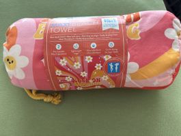 Maxi telo mare rosa fiori 175x200cm - Nuovo da spiaggia!