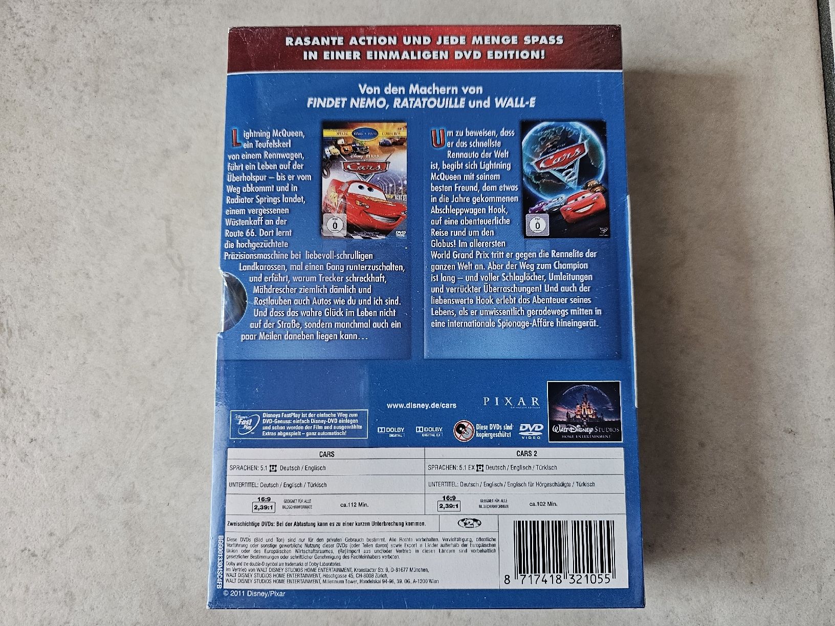 Tutti i DVDs: Cars  -  Teile 1 - 2 Box  /  Fabrikneu – Nuovo e nell'imballaggio originale da Schneisingen venduto da backstore24 1